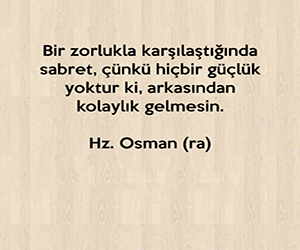 hz osman r.a sözleri