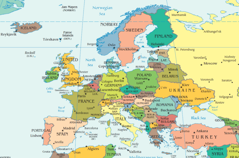 Avrupa Haritalarının Resimleri