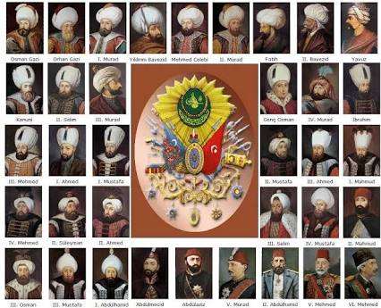 Osmanli Padişahlarının Sırasıyla isim Listesi