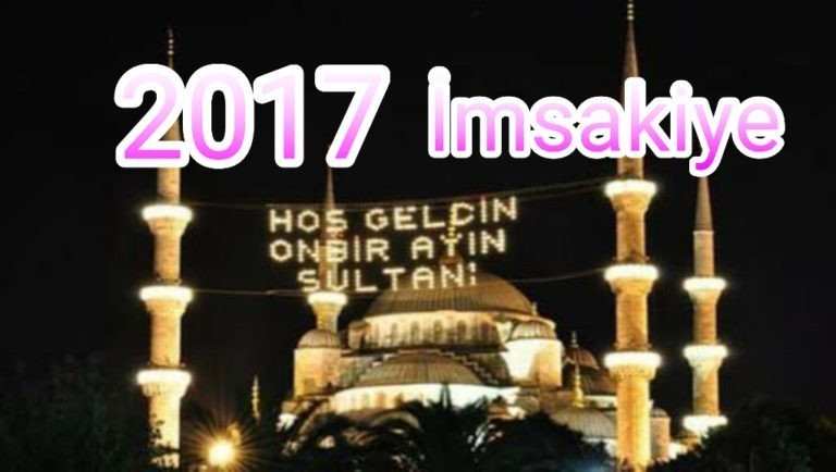 Osmaniye İftar Saati Ramazan imsakiyesi 2017