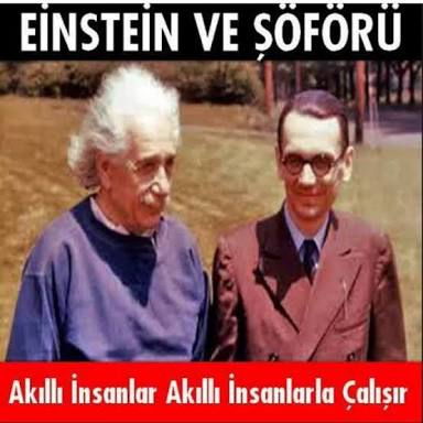 Einstein ve şoförü 