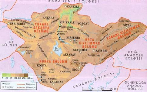 İç Anadolu Bölgesi Yüzey Şekilleri Kısaca