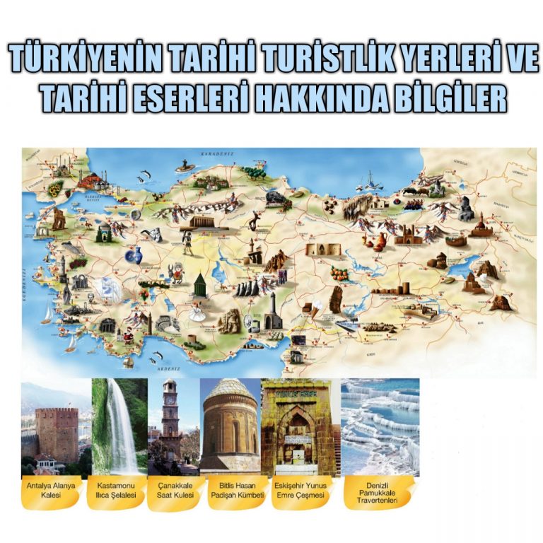 Türkiyede Bulunan Turistlik Yerler ,Tarihi Eserler Hakkında Kısaca Bilgiler