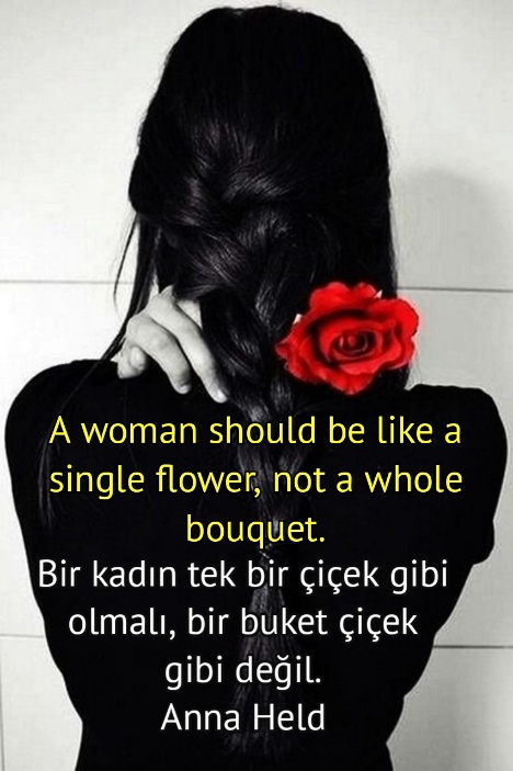 ingilizce Türkçe Erkek ve Kadınlar ile ilgili Sözler