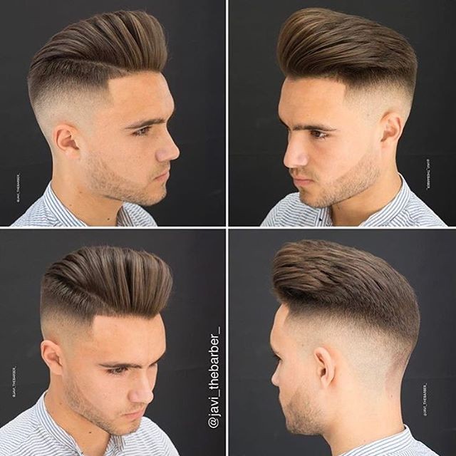 Mid fade hairstyle 