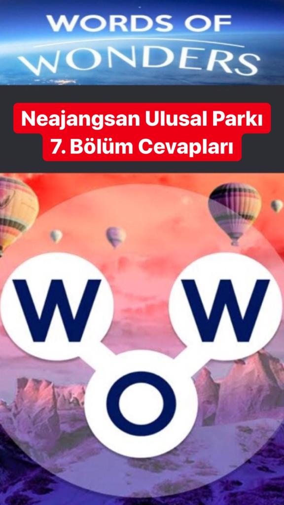 Naejangsan Ulusal Parkı 7.Bölüm Cevapları (Wow- Kelime Bulmaca Oyunu)