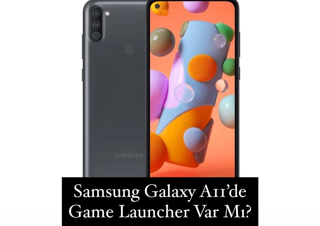 Samsung Galaxy A11 de Game Launcher
