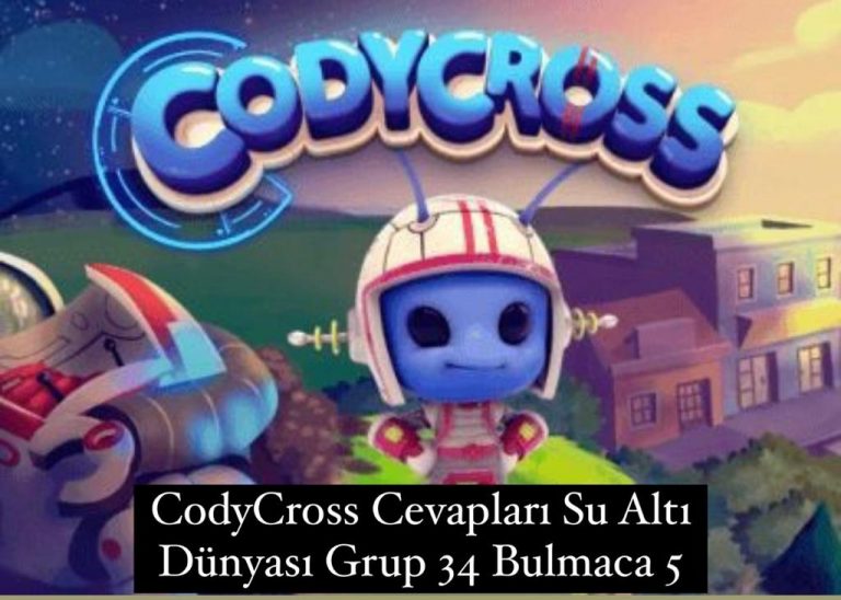CodyCross Cevapları Su Altı Dünyası Grup 34 Bulamaca 5 (Kelime Bulmaca Oyunu)