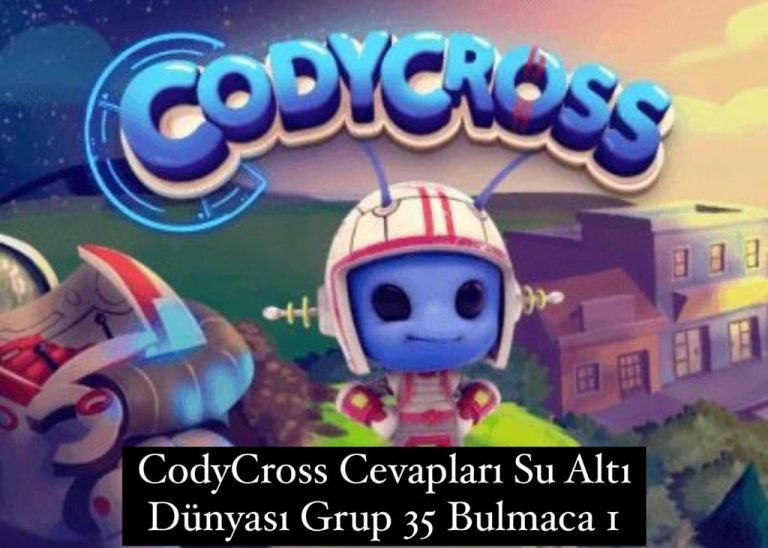 CodyCross Cevapları Su Altı Dünyası Grup 35 Bulamaca 1 (Kelime Bulmaca Oyunu)