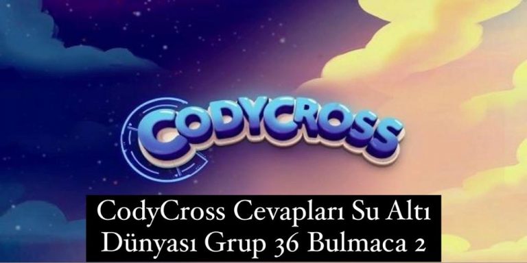 CodyCross Cevapları Su Altı Dünyası Grup 36 Bulamaca 2 (Kelime Bulmaca Oyunu)