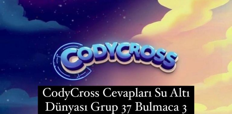 CodyCross Cevapları Su Altı Dünyası Grup 37 Bulamaca 3 (Kelime Bulmaca Oyunu)