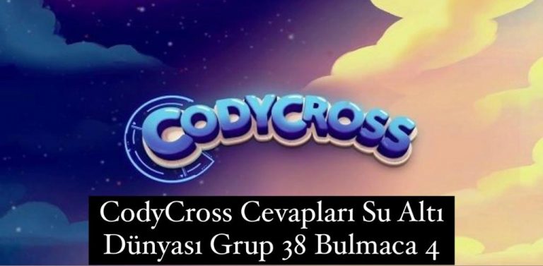 CodyCross Cevapları Su Altı Dünyası Grup 38 Bulamaca 4 (Kelime Bulmaca Oyunu)